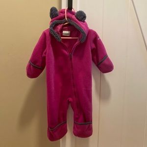 Columbia fleece bunting 6-12 months